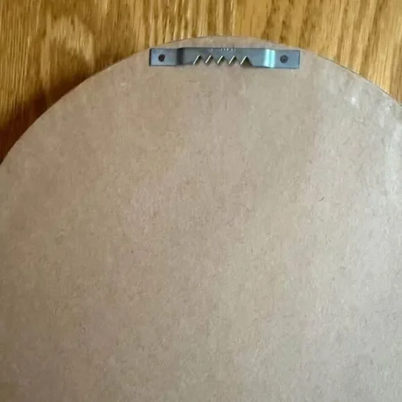 Framed Cross Stitch Ballerina Shoes In￼ Gorgeous white with Gold Oval Wood Frame - Picture 5 of 8